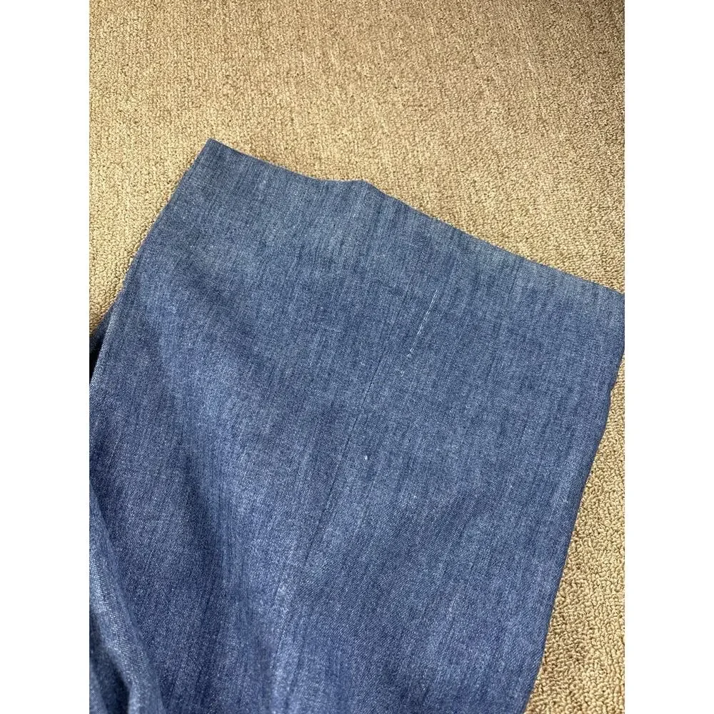 Vintage 1960s–70s American Fashion Collection Chambray Dress Pants 36x31 USA